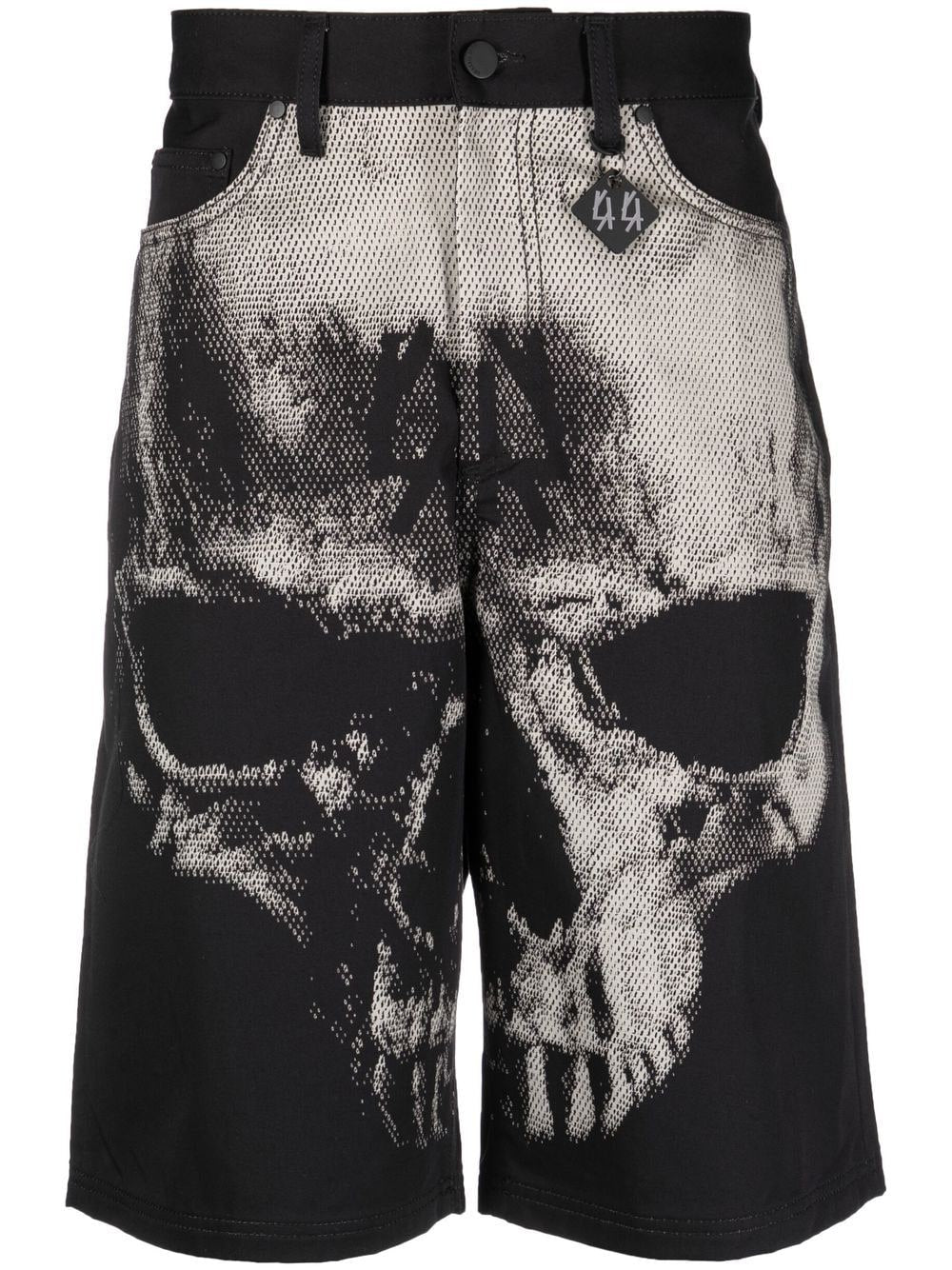 Skull-Print Bermuda Shorts