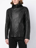 Photograph-Print Leather Jacket