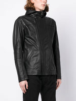 Photograph-Print Leather Jacket