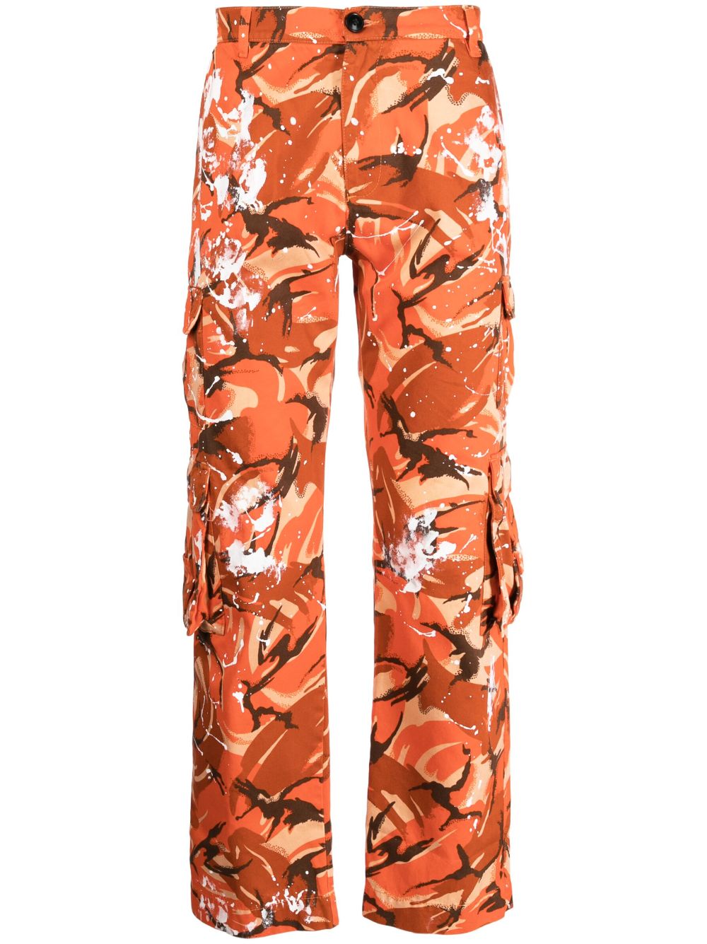 Camouflage-Print Cargo Pants