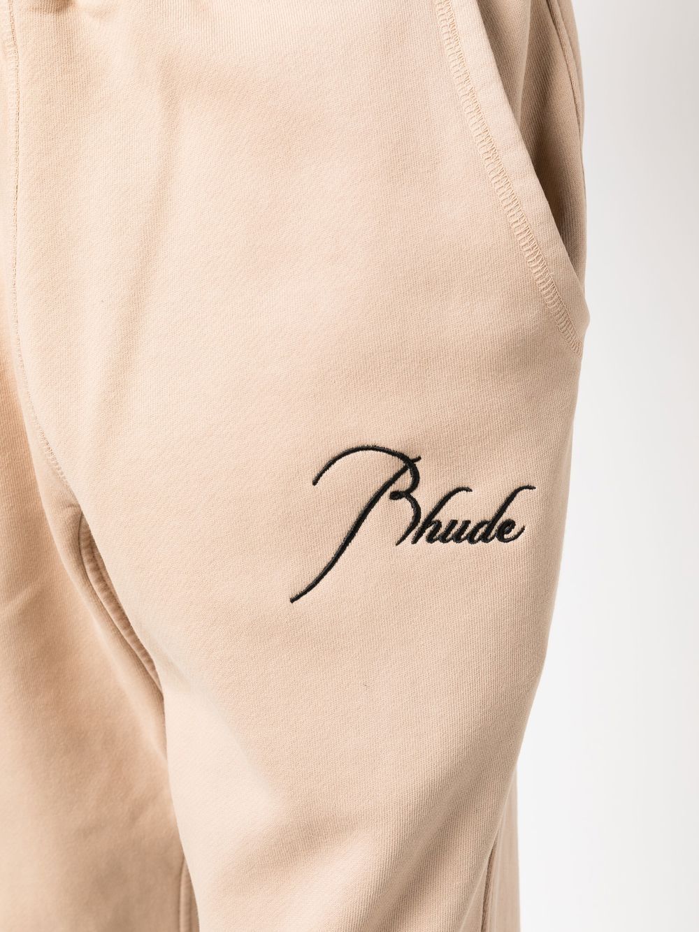 Embroidered-Logo Cotton Track Pants