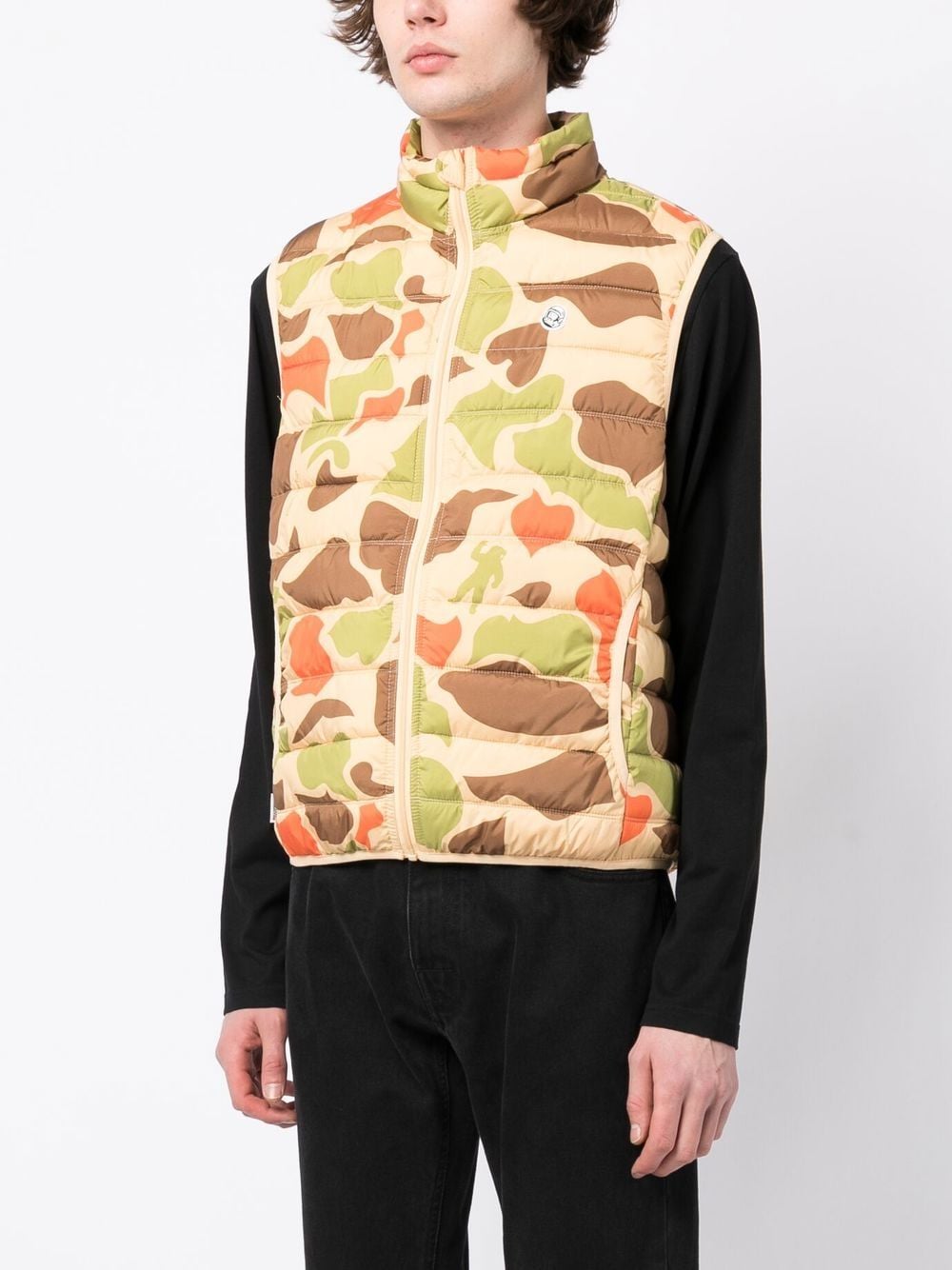 Camouflage-Pattern Padded Gilet