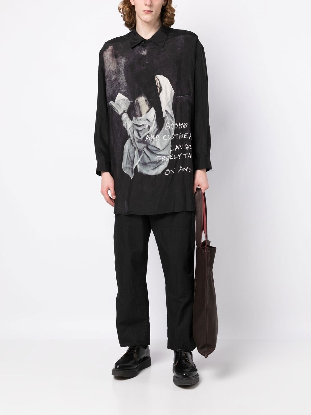 Graphic-Print Long-Sleeve Shirt