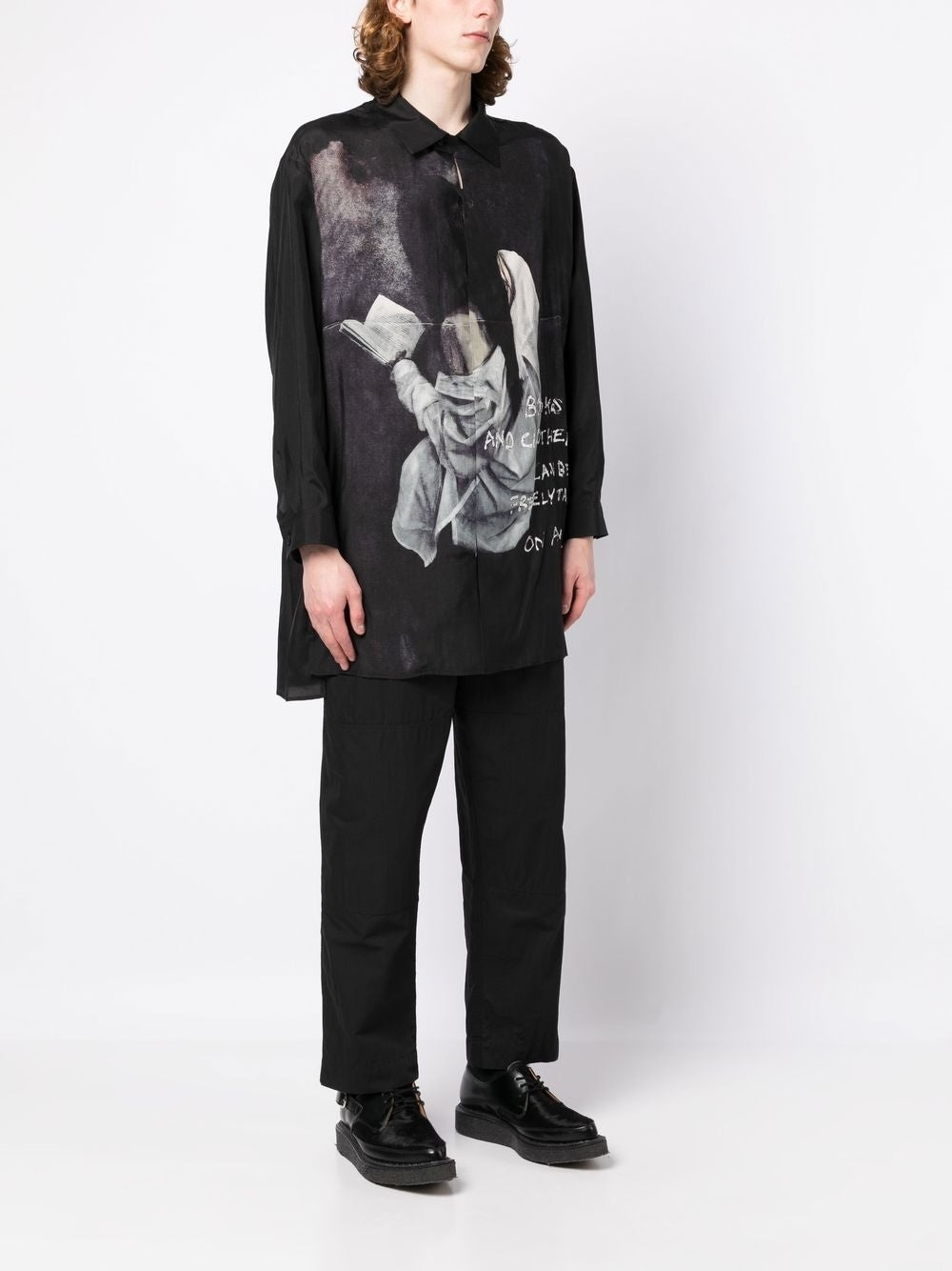 Graphic-Print Long-Sleeve Shirt