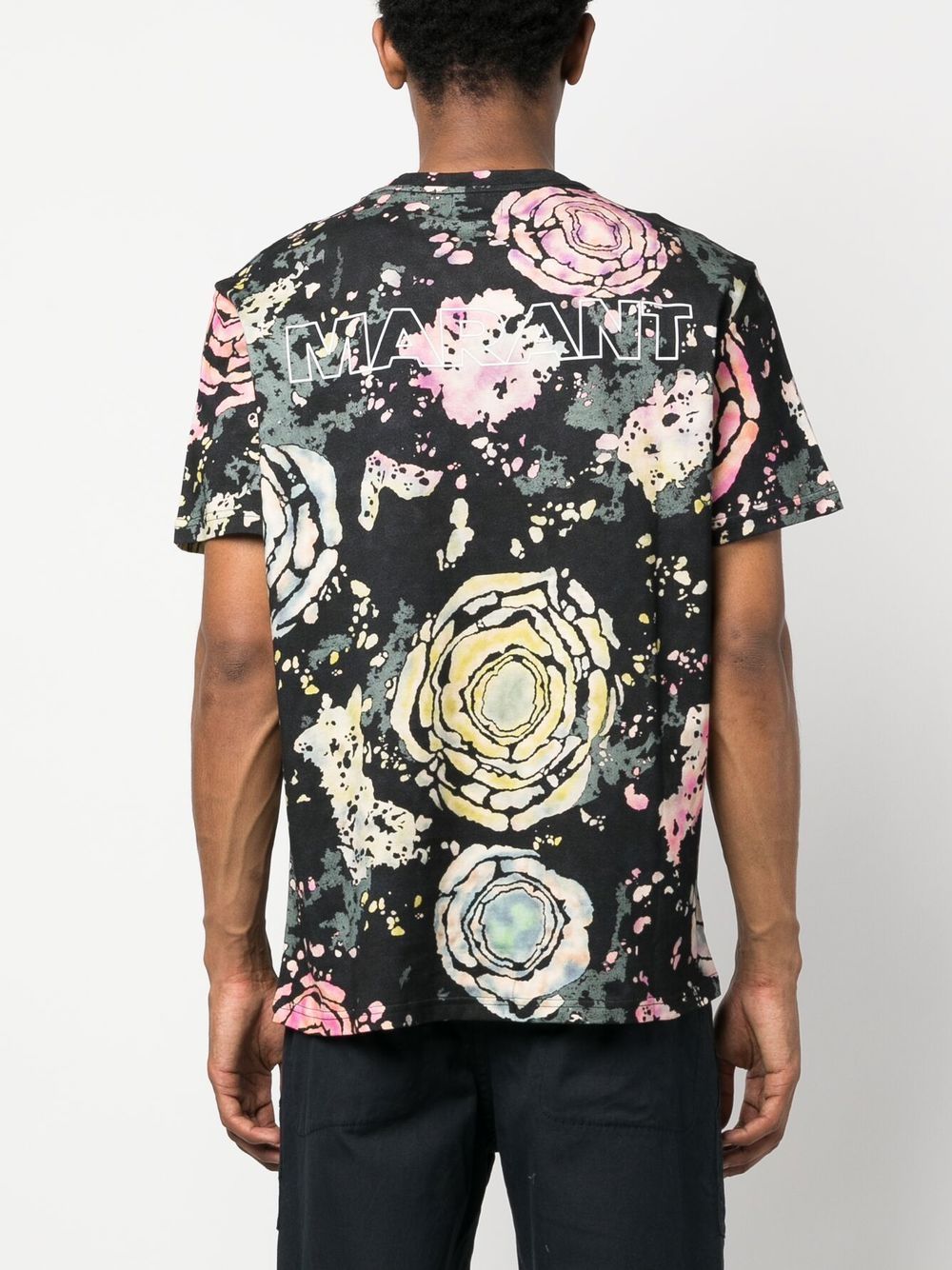 Abstract-Print Cotton T-Shirt