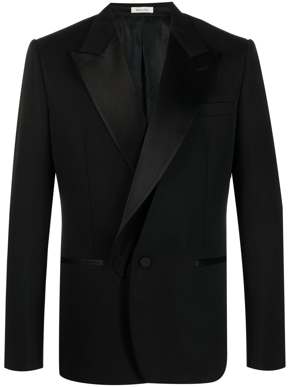 Double-Breasted Silk Blazer