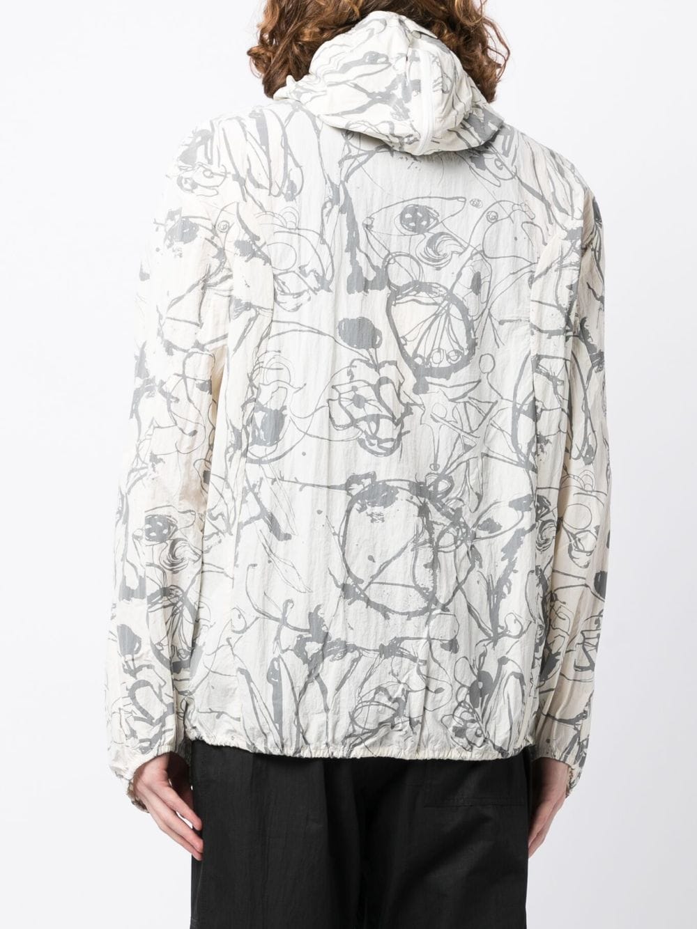 Painterly-Print Lightweight Jacket