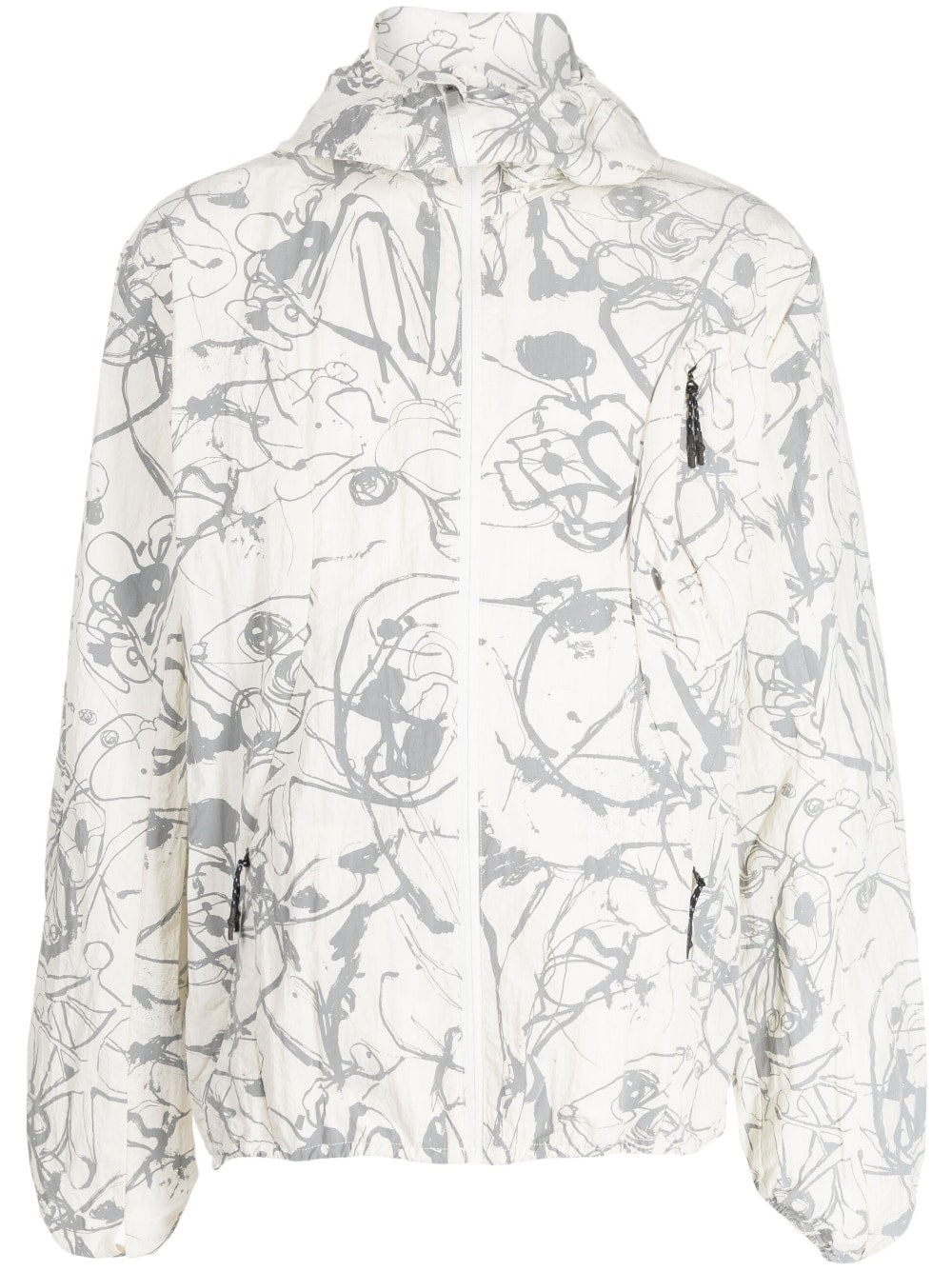 Painterly-Print Lightweight Jacket