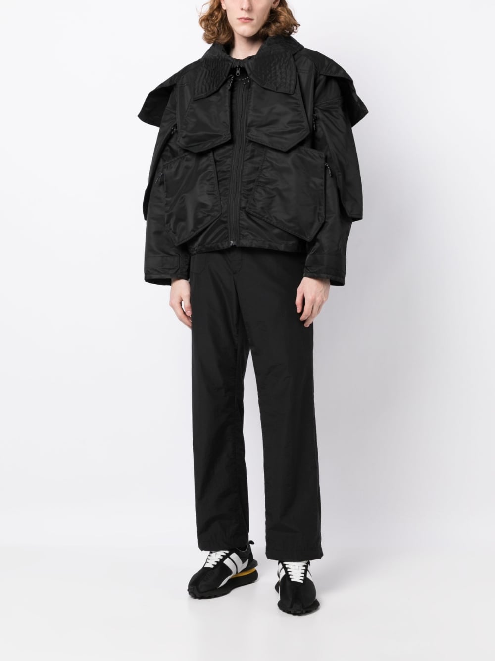 Oversize-Pointed-Pocket Jacket