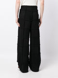 Inside-Out Frayed Drawstring Trousers