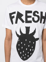 Strawberry-Print Cotton T-Shirt