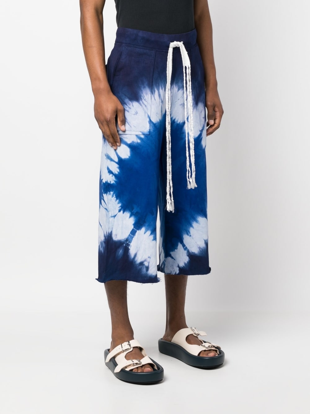 Tie-Dye Long Bermuda Shorts