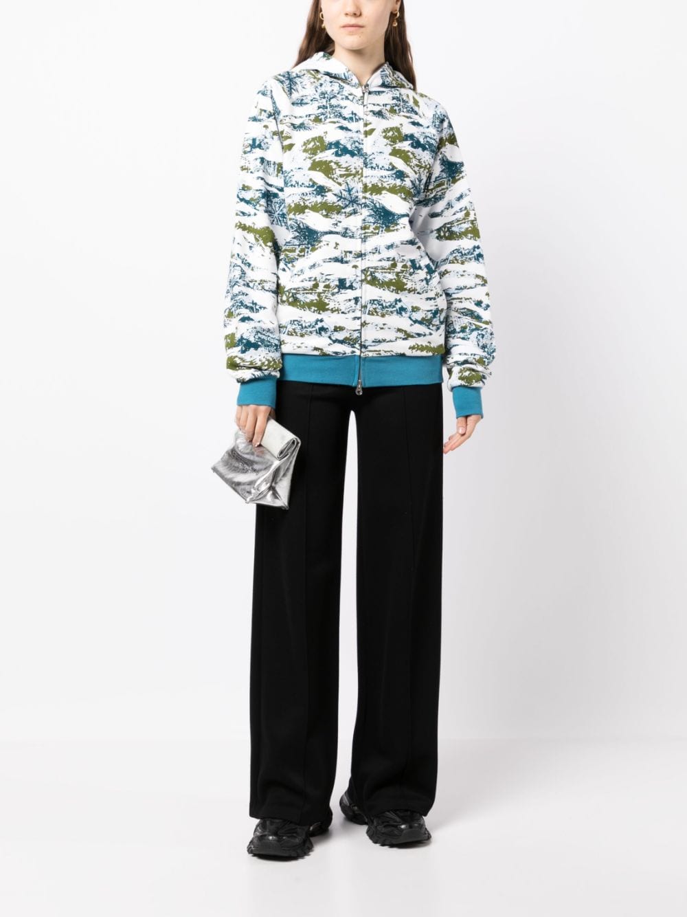 Printed Hoody Sweatshirt