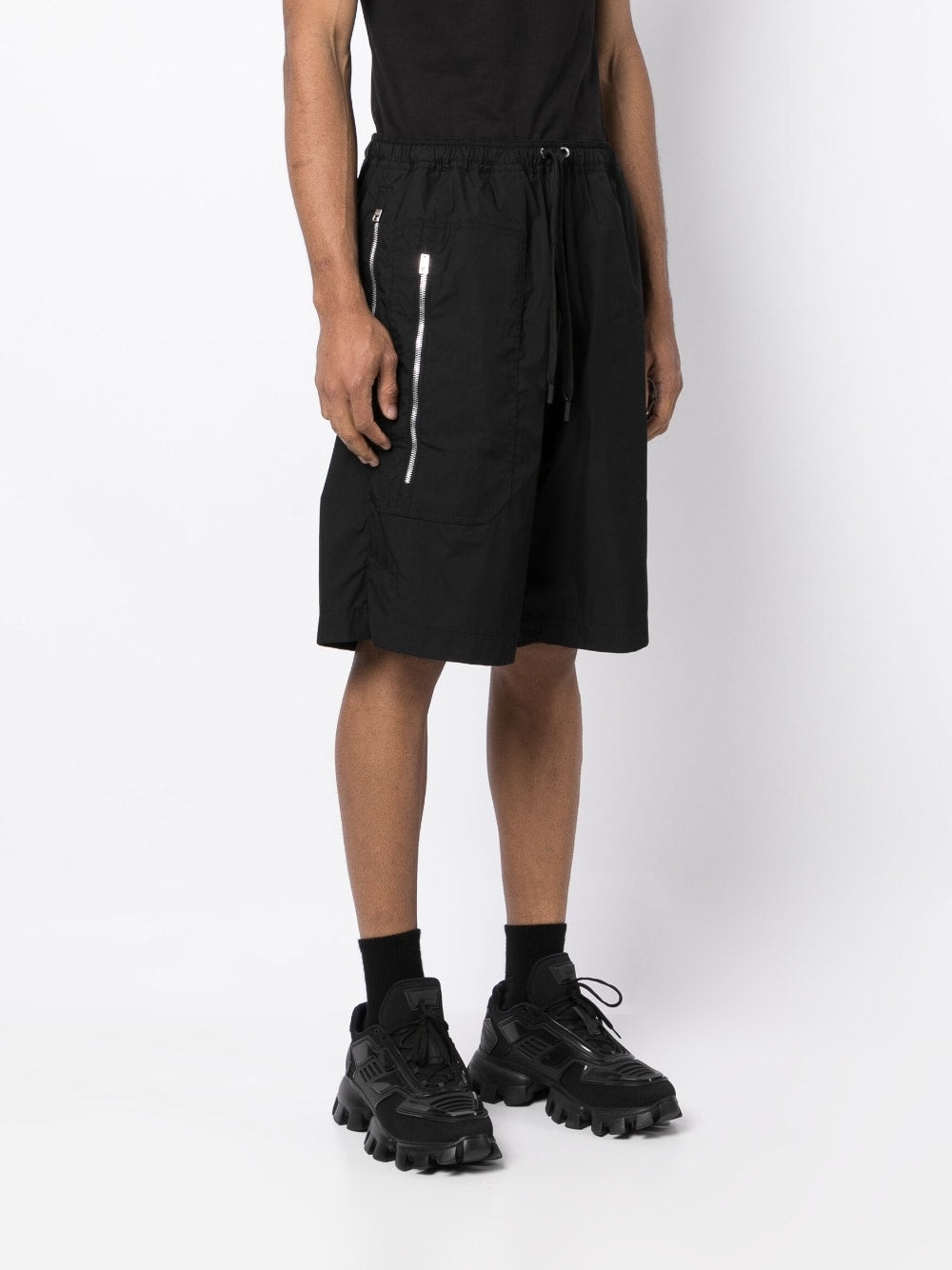 Elasticated Drawstring Track Shorts