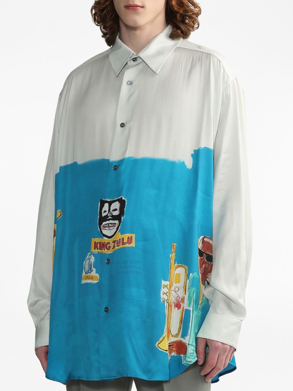 Graphic-Print Long-Sleeve Shirt