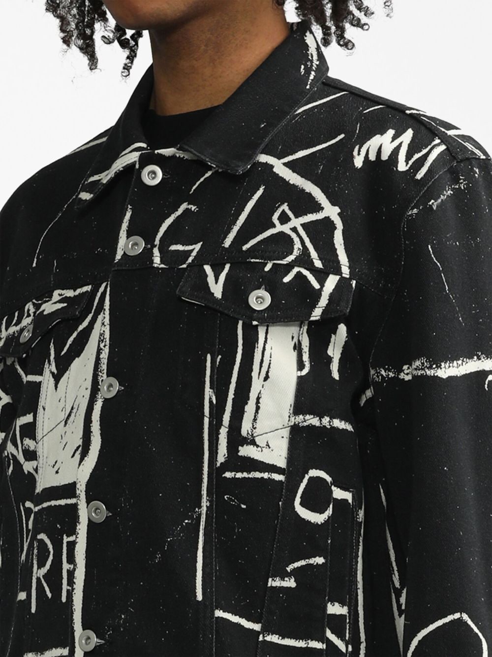 Graphic-Print Cotton Jacket