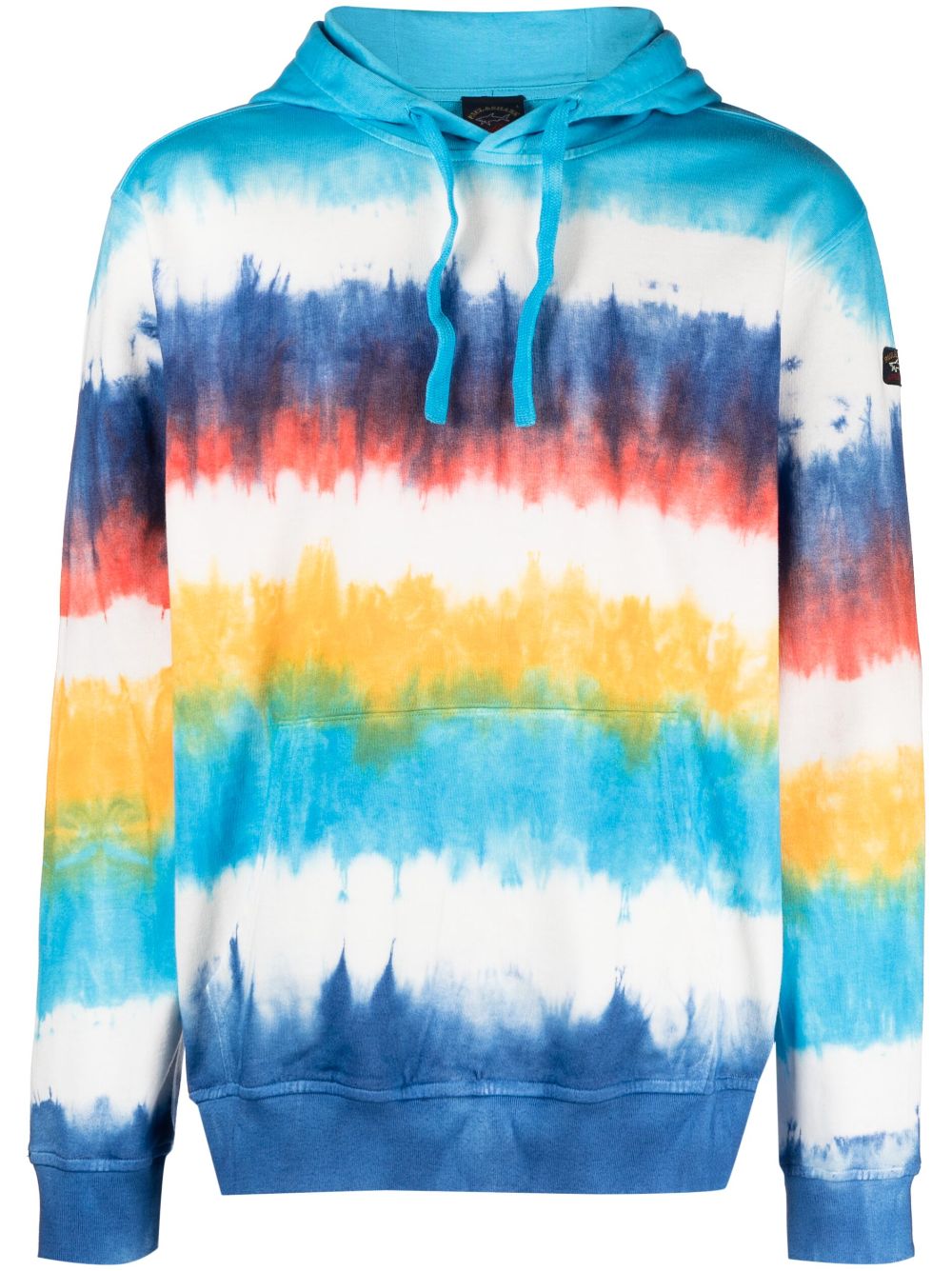 Tie-Dye Cotton Drawstring Hoodie