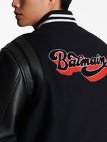 Logo-Patch Virgin Wool Bomber Jacket