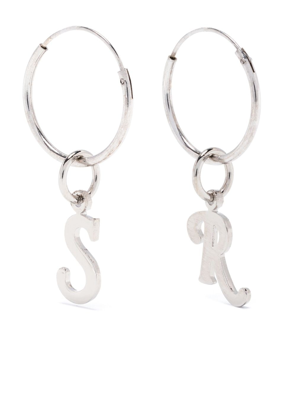 Logo-Charm Hoop Earrings