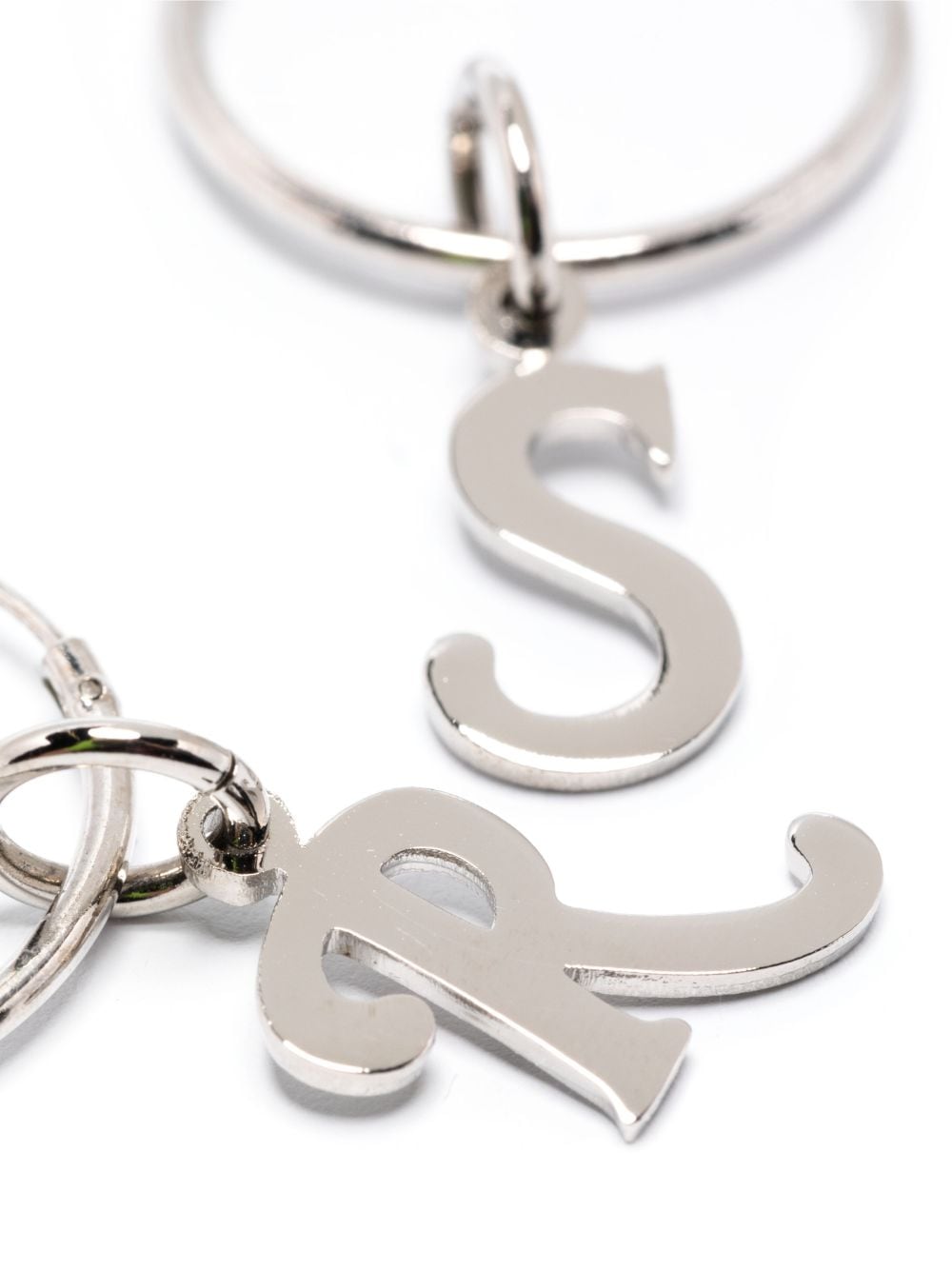 Logo-Charm Hoop Earrings