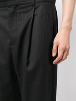 Tailored Striped Virgin-Wool Trousers
