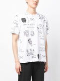 X Basquiat Graphic-Print Cotton T-Shirt