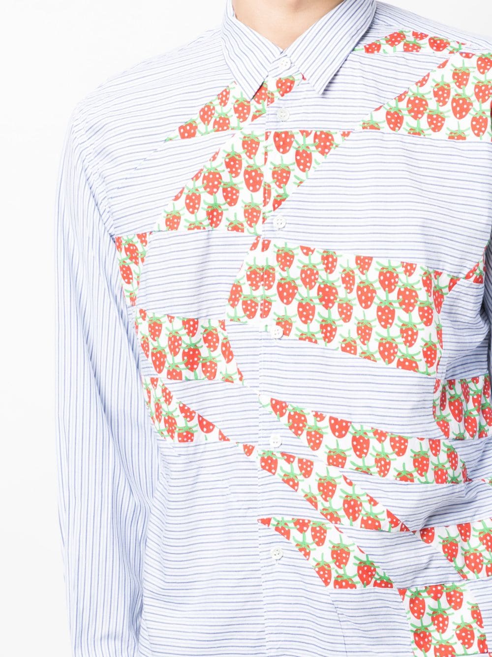 X Brent Westfall Strawberry Patchwork Shirt