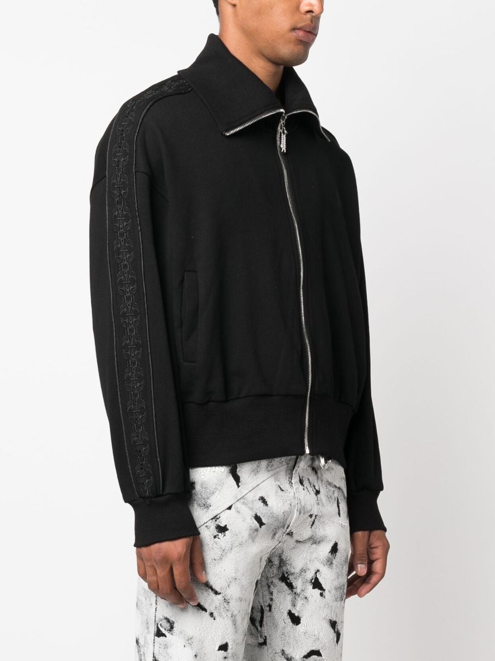 Logo-Embroidered Zip-Up Sweatshirt