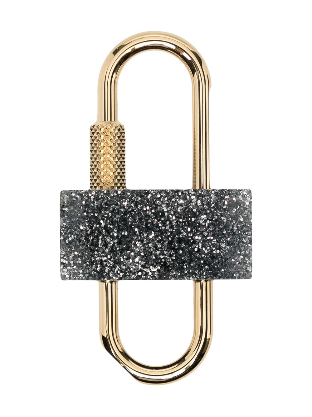 Two-Tone Glittered Padlock