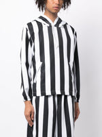 Striped Long-Sleeved Hoodie