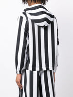 Striped Long-Sleeved Hoodie