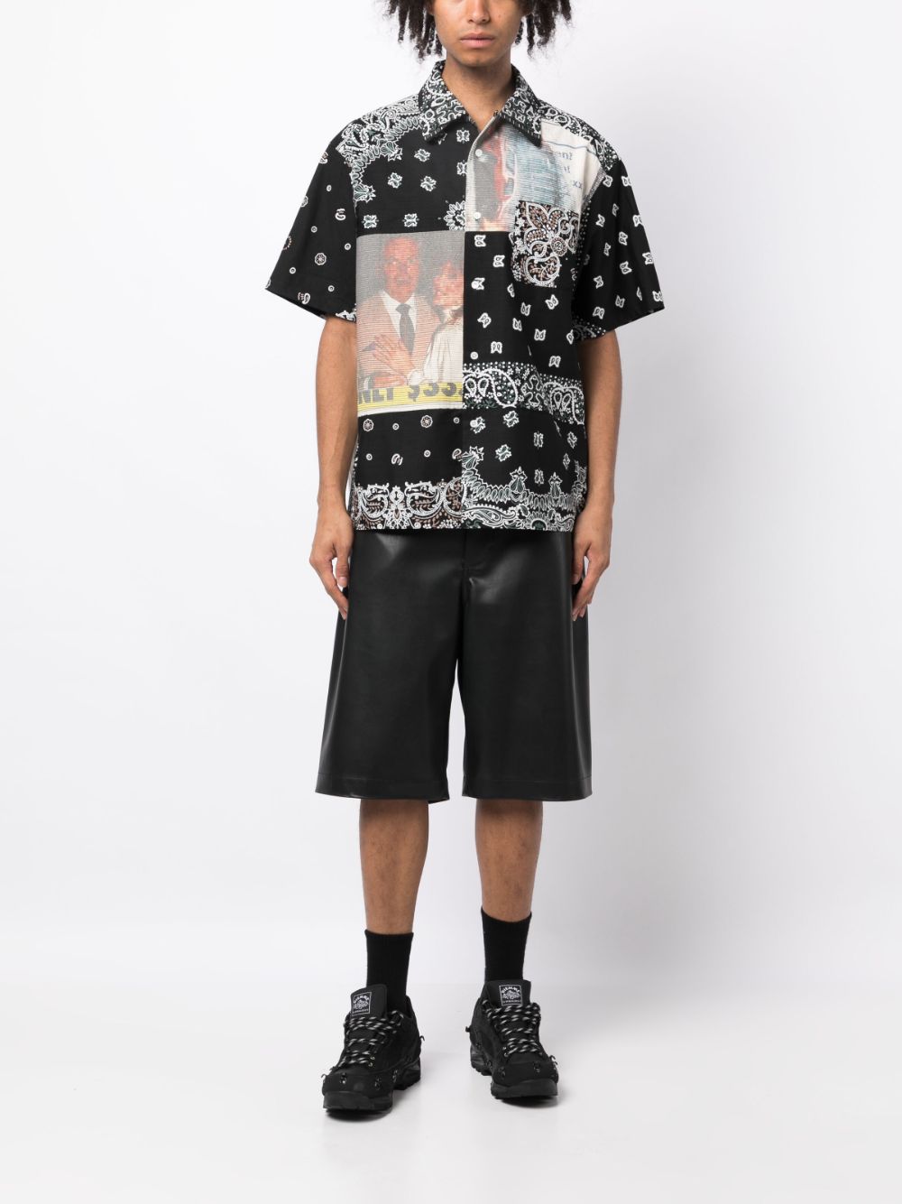 Bandana-Print Cotton Shirt