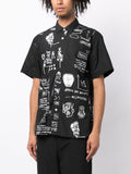 X Jean-Michel Basquiat Artwork-Print Shirt