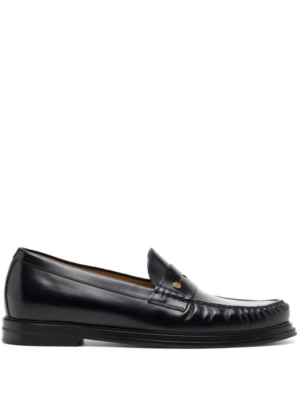 Penny-Slot Leather Loafers