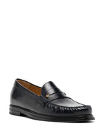 Penny-Slot Leather Loafers
