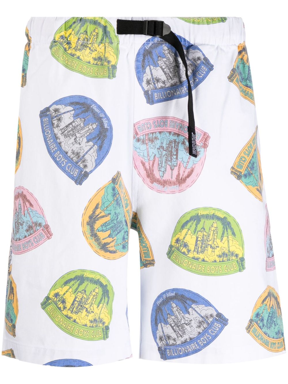 Graphic-Print Cotton Shorts