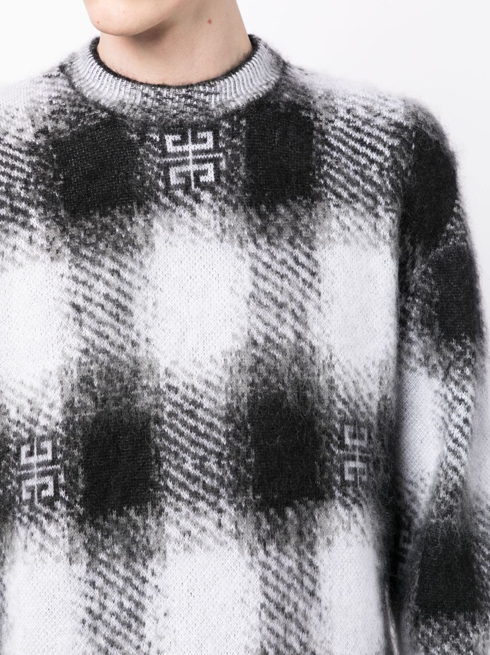 4G-Motif Checked Jumper