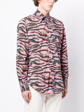 Zebra-Print Cotton Shirt