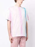 Ombré-Effect Striped Cotton T-Shirt