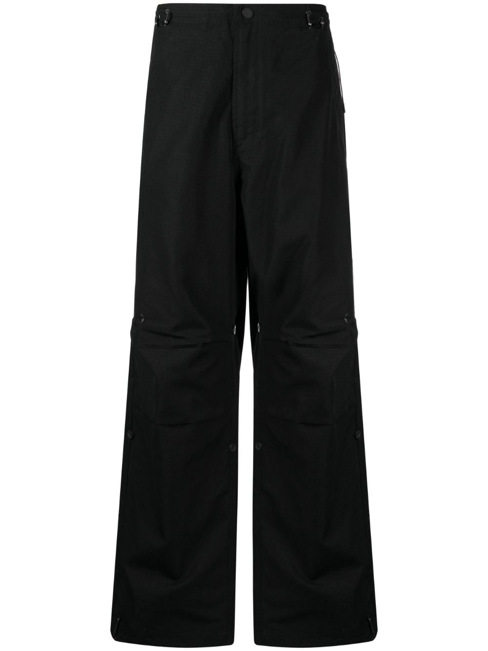 Rabbit-Embroidered Lose-Fit Trousers