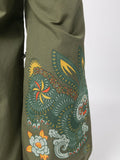 Rabbit-Embroidered Loose-Fit Trousers