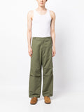 Rabbit-Embroidered Loose-Fit Trousers