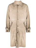 Single-Breasted Button-Fastening Coat