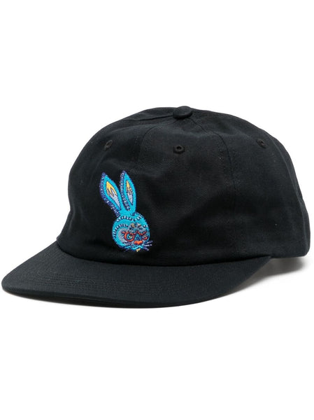 Rabbit Embroidered Cotton Cap