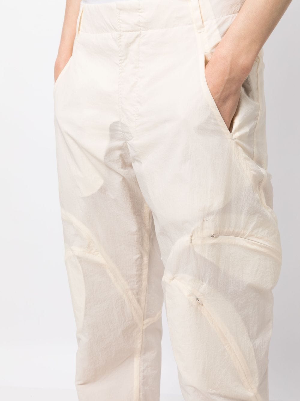 Multi-Pocket Straight-Leg Trousers