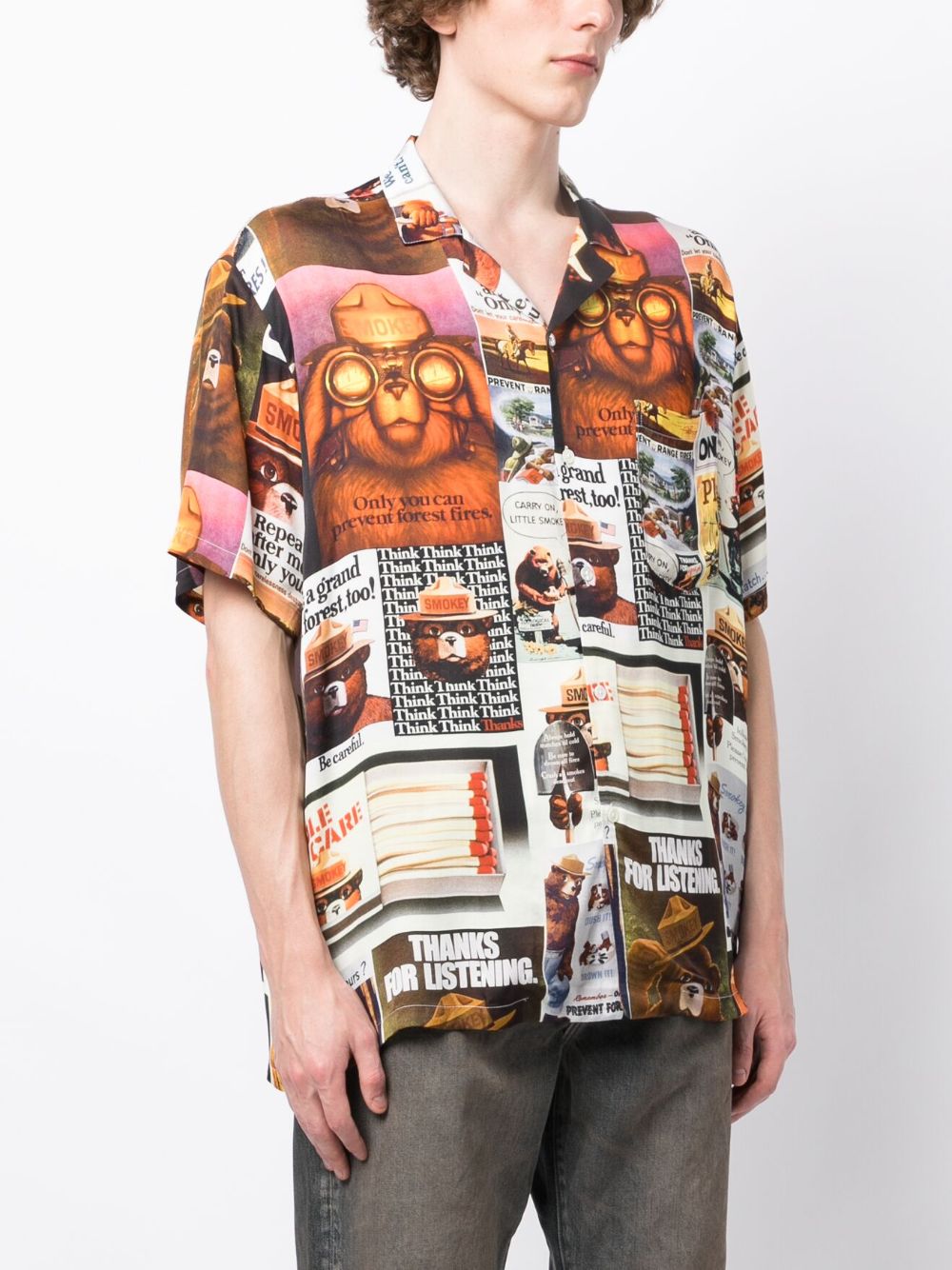 Patchwork Short-Sleeve Shirt