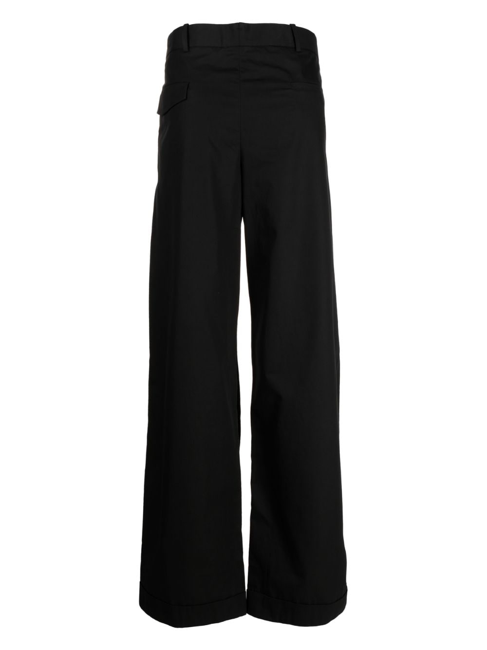 Leon Mid-Rise Wide-Leg Trousers