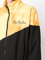 Embroidered-Logo Two-Tone Jacket