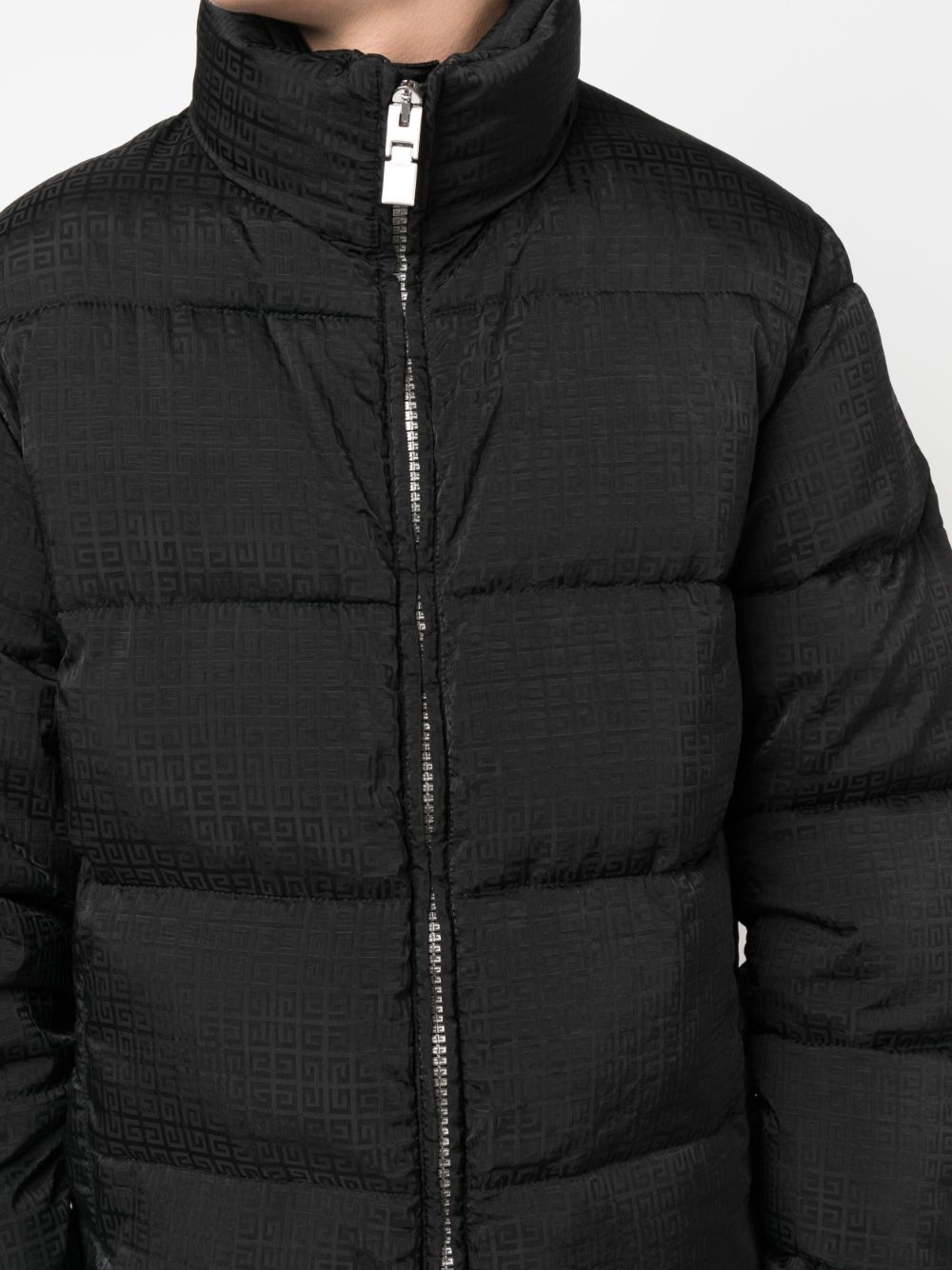 4G-Print Zip-Up Padded Jacket