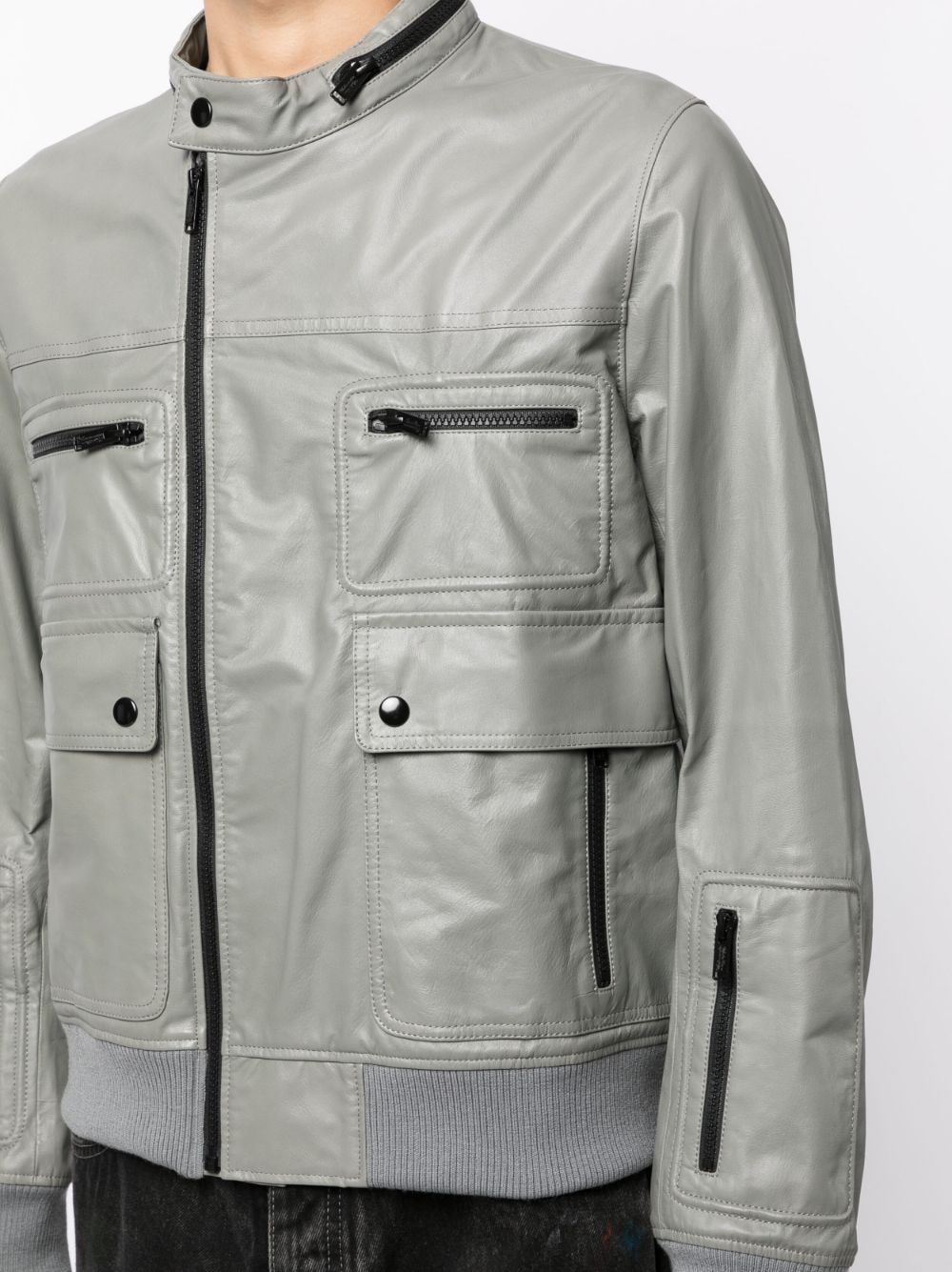 Zip-Up Biker Jacket